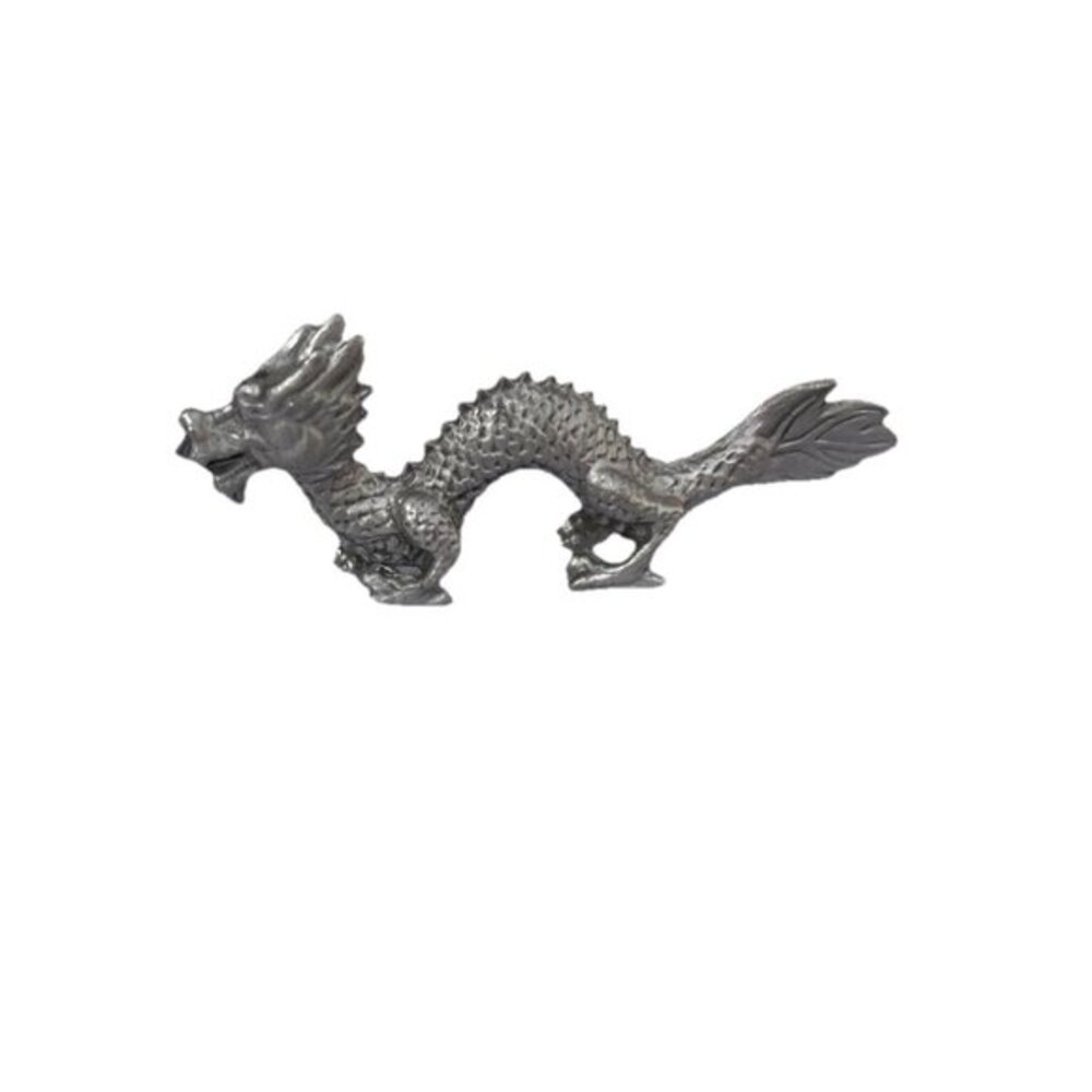 Royal Selangor Pewter Dragon Miniature Figurine Gardening Detailed Collectible